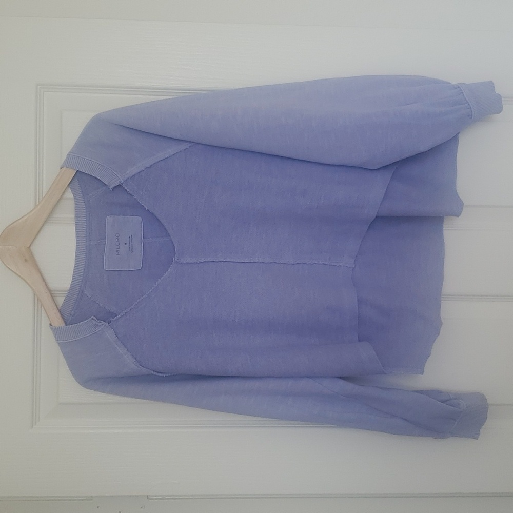 Anthropology high-low knit top,sweaters V neck